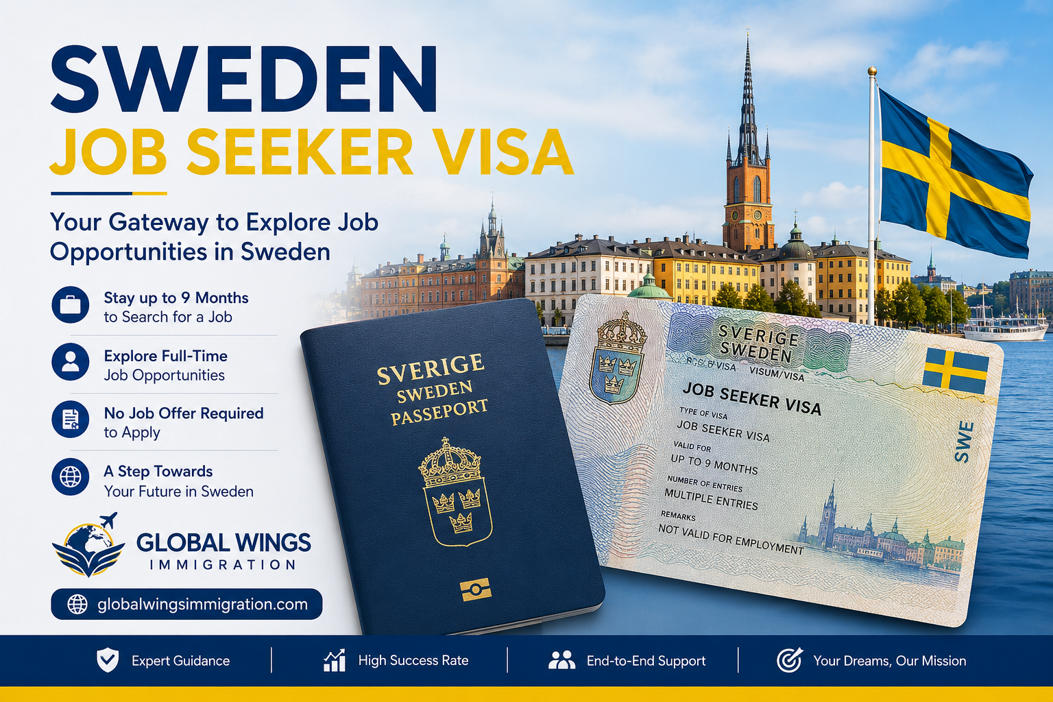 Sweden Job Search visa